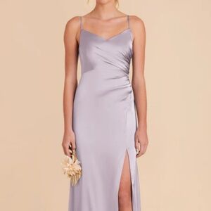 Birdy Grey Catherine Grey Bridesmaid dress in Dusty Lilac Matte Satin